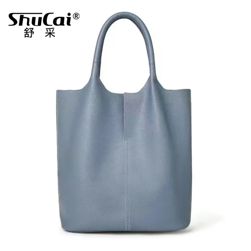 Tote Bag Beach - Genuine Grade Leather Women Commuter Tote