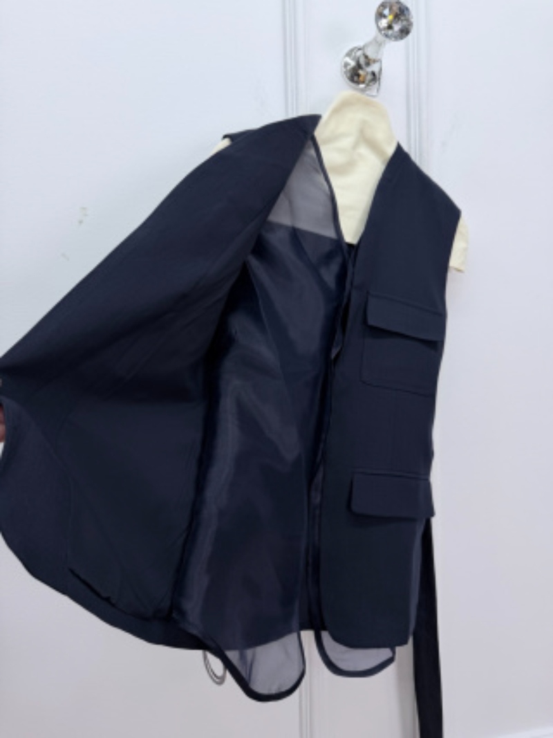 Elegant Linen Vest And Wide-Le - Linen Pant Wide ulasan dan harga