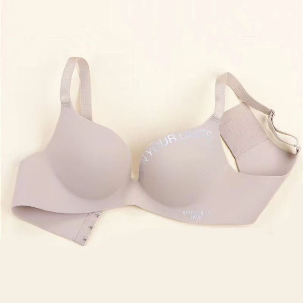 Breathable Letter Pattern Wome - Bralette Triangle Set ulasan dan harga