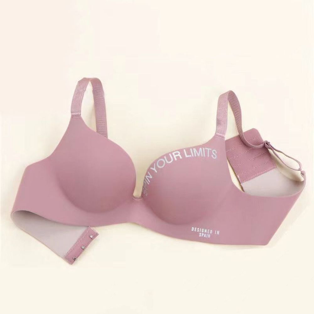 Breathable Letter Pattern Wome - Bralette Triangle Set ulasan dan harga