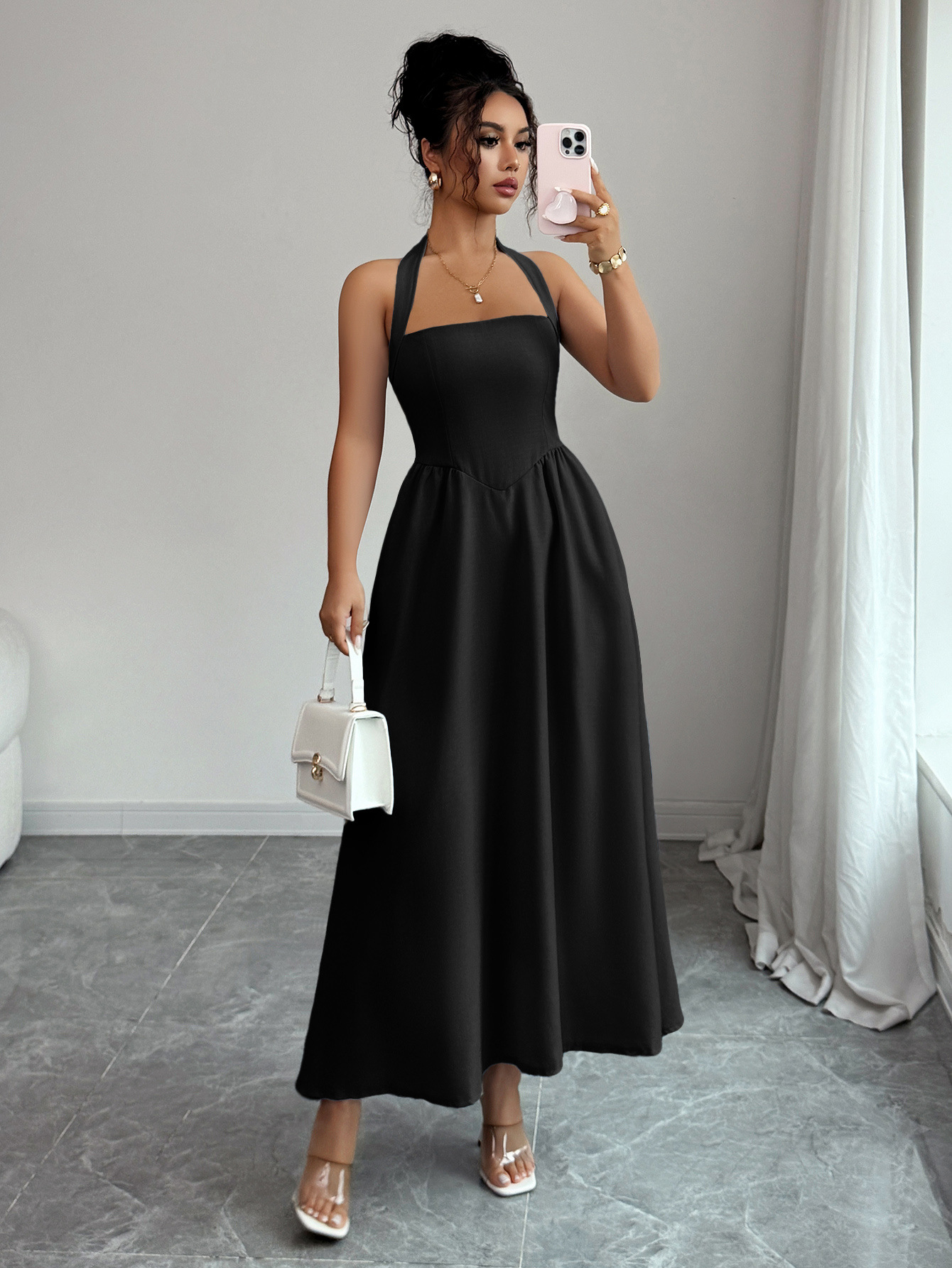 Women's Dress 5 Colors Halter  - Maxi Dress Halter ulasan dan harga