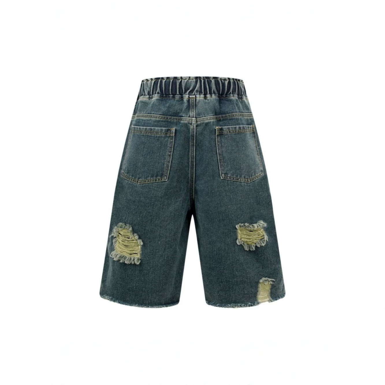 High Street Waste Soil Wind Bl - Shorts Denim Frayed ulasan dan harga