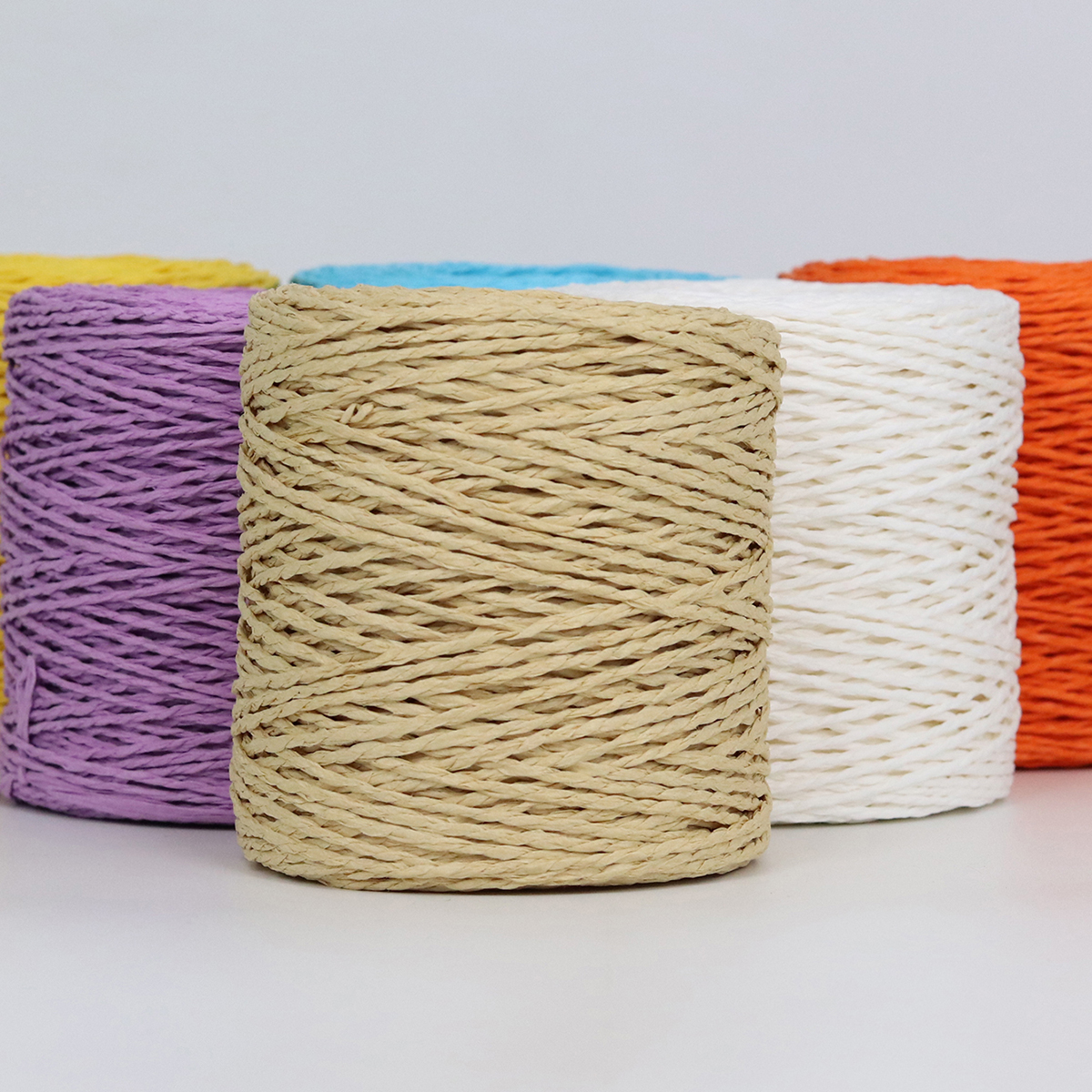 100g Raffia Straw Yarn Handmad - Crochet Bag Raffia ulasan dan harga