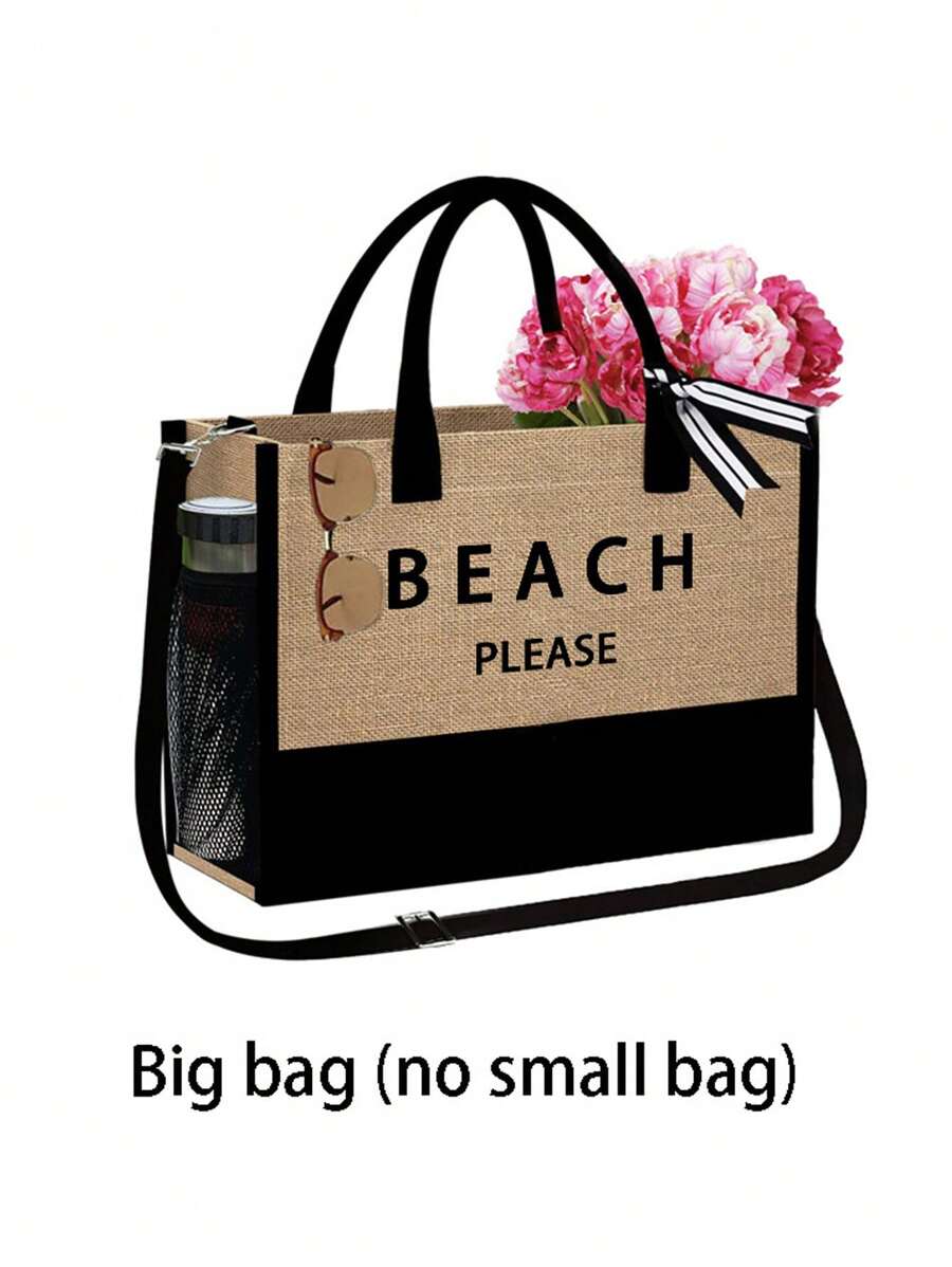 Beach Tote Bag Set With Sun Vi - Tote Bag Beach ulasan dan harga