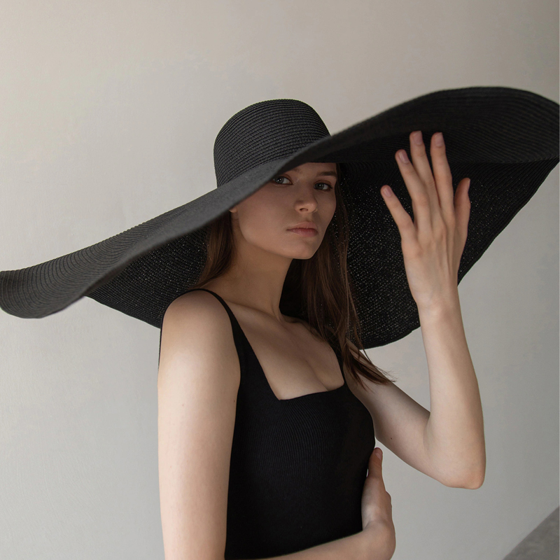 70cm Oversized  Wide Brim Sun  - Hat Floppy Wide ulasan dan harga