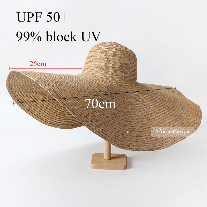 70cm Oversized  Wide Brim Sun  - Hat Floppy Wide ulasan dan harga
