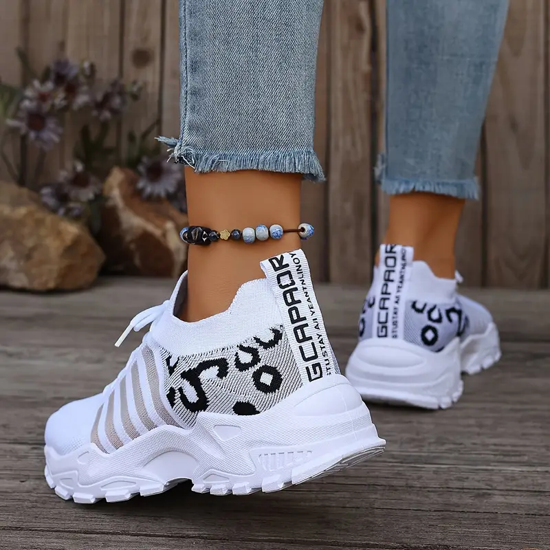 Leopard Print Knit Women's Sne - Wedge Espadrille Women ulasan dan harga