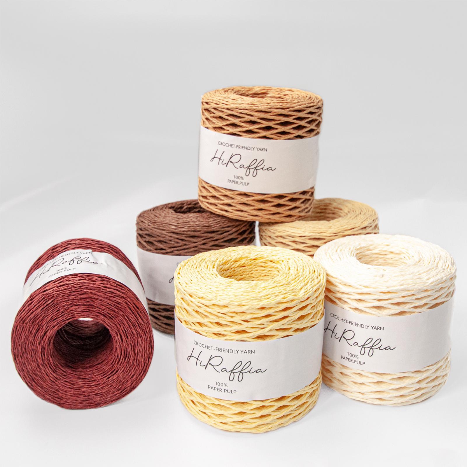 150m Natural Raffia Straw Yarn - Crochet Bag Raffia ulasan dan harga