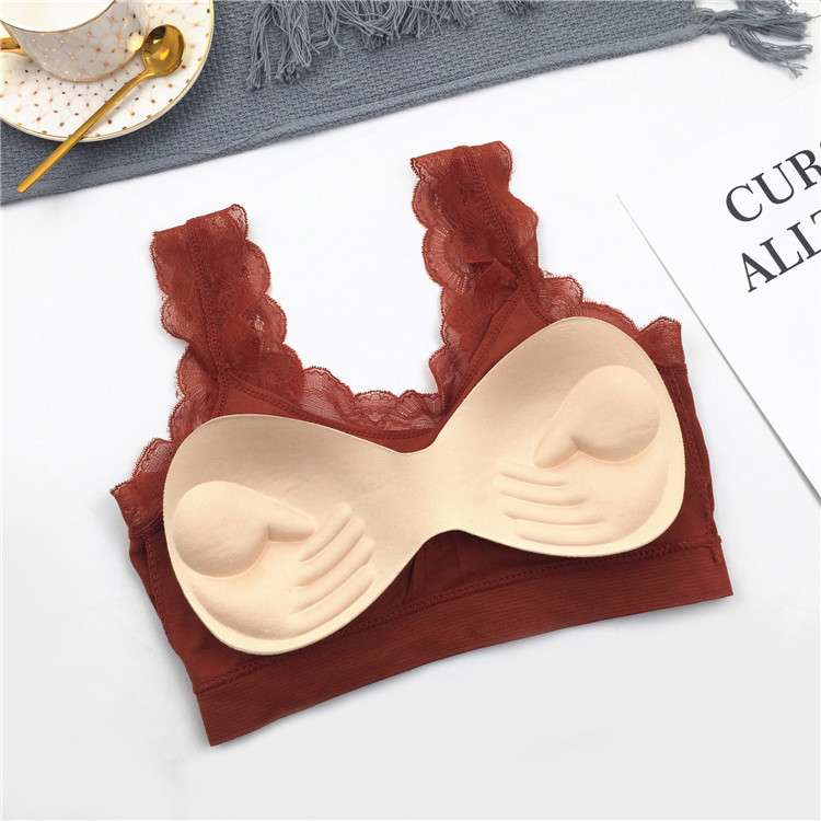 3D Sexy lace Lingerie Seamless - Bralette Triangle Set ulasan dan harga