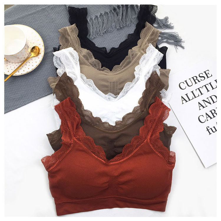 3D Sexy lace Lingerie Seamless - Bralette Triangle Set ulasan dan harga