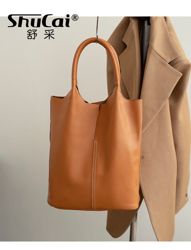 Genuine Grade Leather Women Co - Tote Bag Beach ulasan dan harga