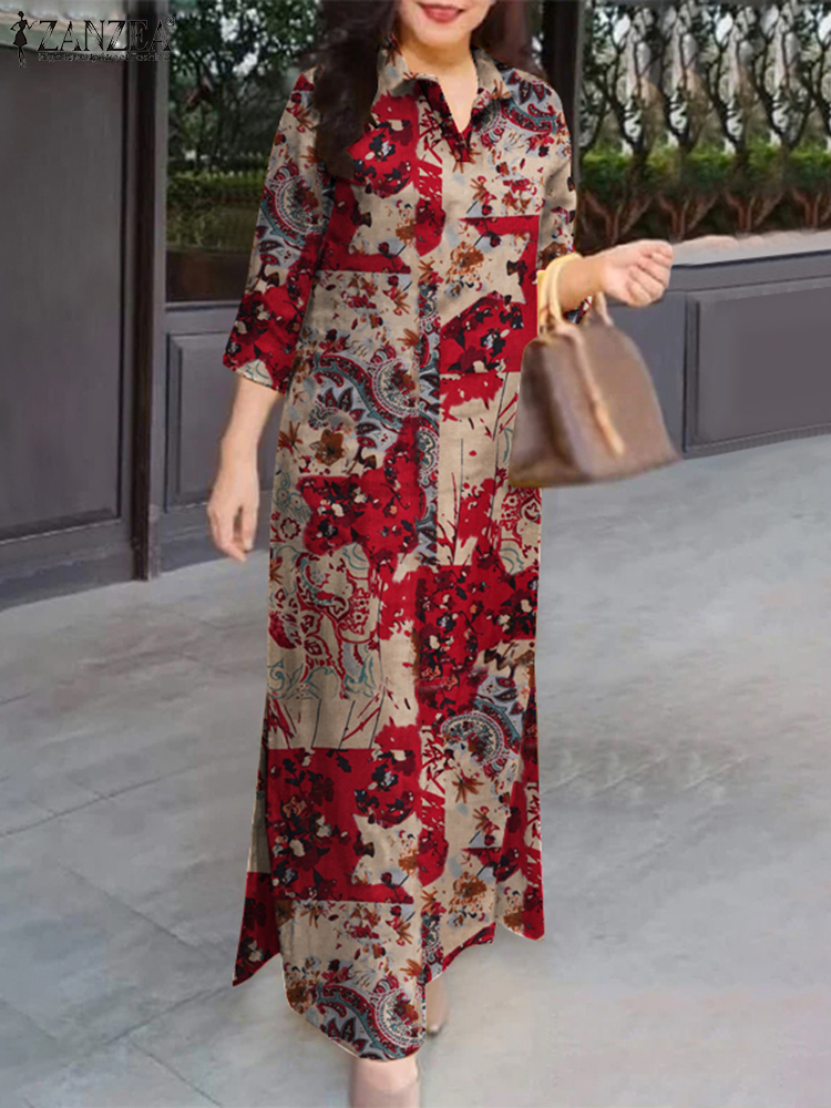 ZANZEA Women Auutmn Dresses Vi - Romper Floral Print ulasan dan harga