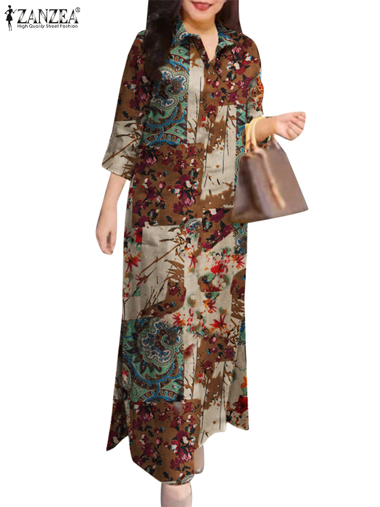 ZANZEA Women Auutmn Dresses Vi - Romper Floral Print ulasan dan harga