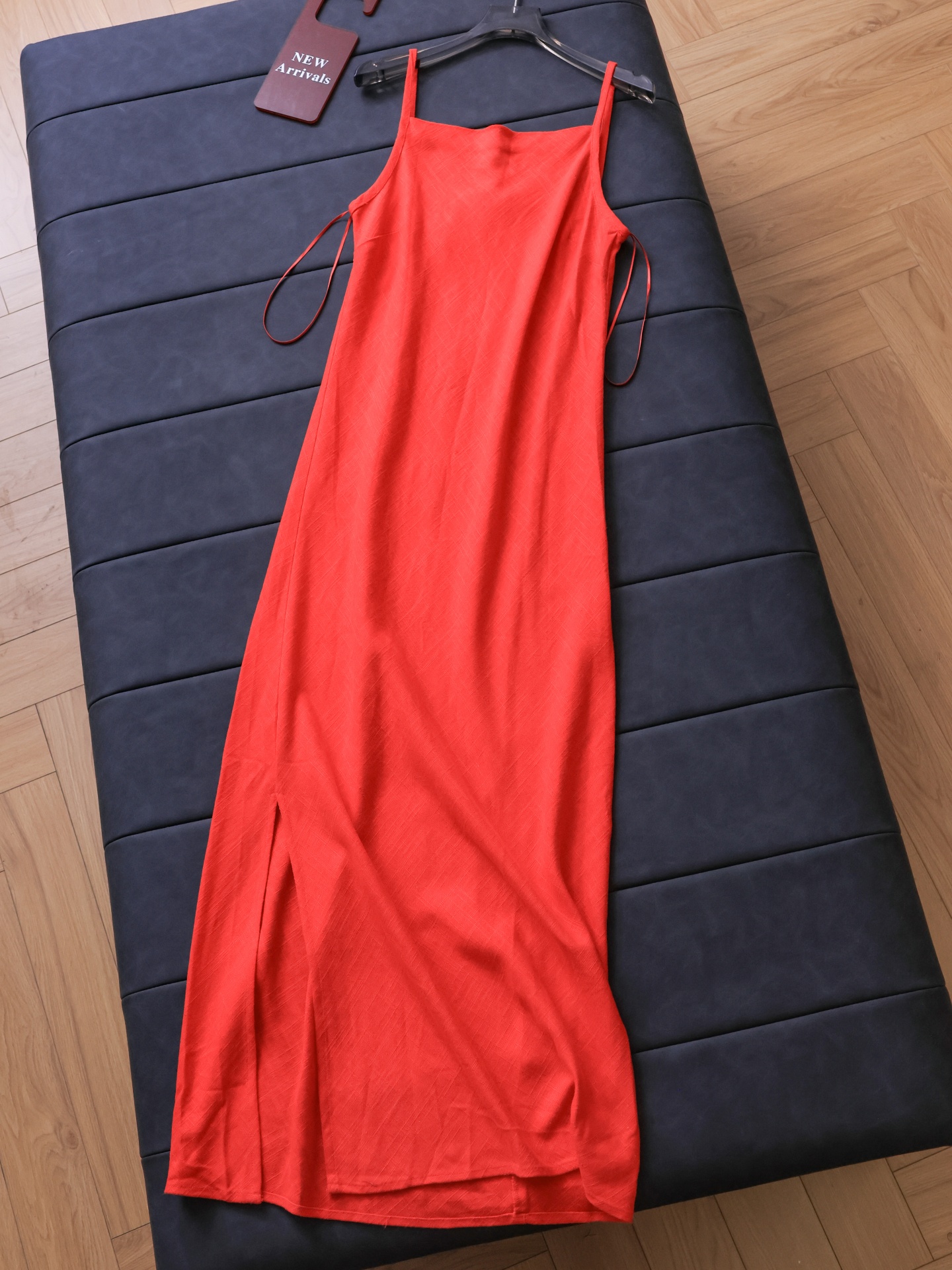 Linen Blend Slim Fit Side Slit - Linen Dress Wrap ulasan dan harga