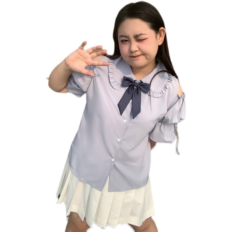 Large Size Jk Uniform Off-the- - Blouse Off Shoulder ulasan dan harga