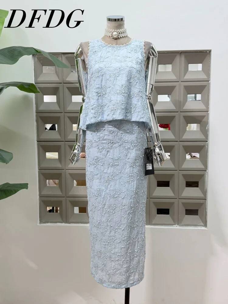 DFDG Women 2026 Spring Summer  - Midi Skirt Floral ulasan dan harga
