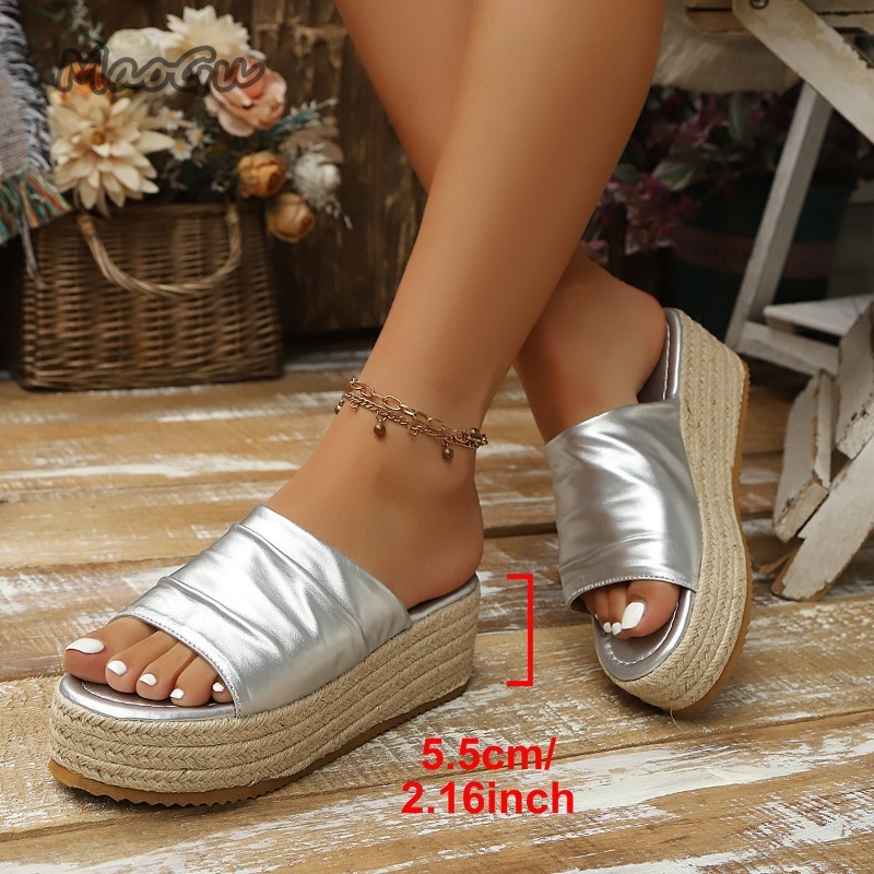 Women's Ruched Espadrille Wedg - Wedge Espadrille Women ulasan dan harga