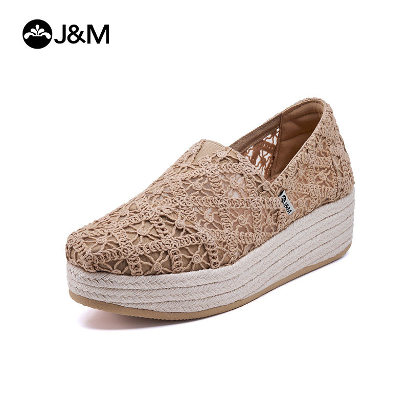 2026 J&M Women Wedges Fashion  - Wedge Espadrille Women ulasan dan harga