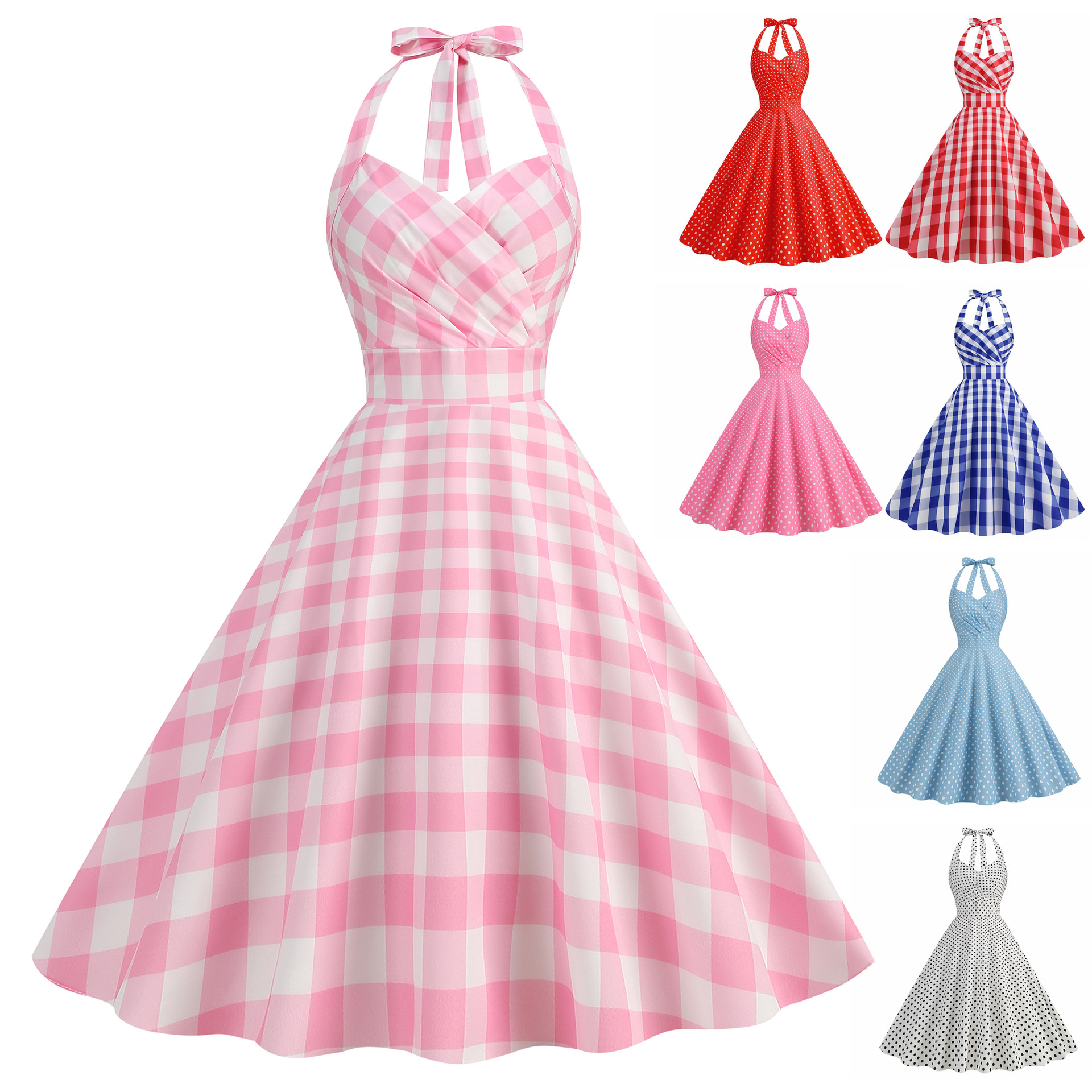 Sexy Vintage Women's Dress Han - Linen Dress Wrap ulasan dan harga
