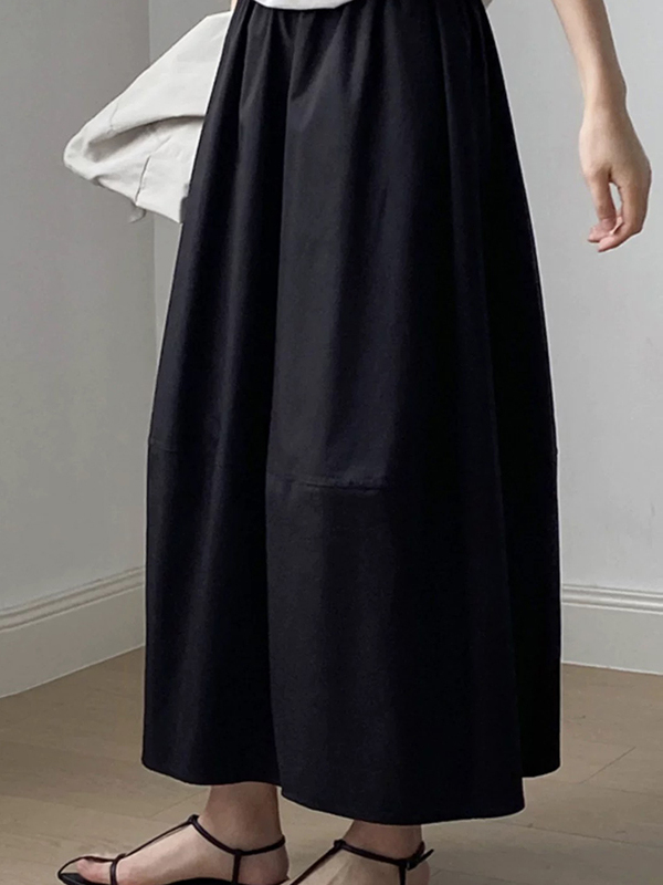 High Waist A-Line Midi Skirt L - Midi Skirt Floral ulasan dan harga