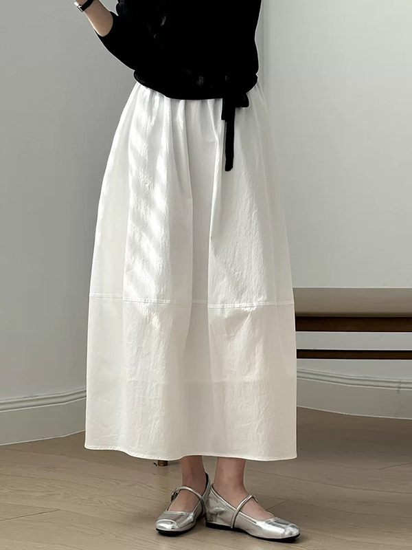 High Waist A-Line Midi Skirt L - Midi Skirt Floral ulasan dan harga