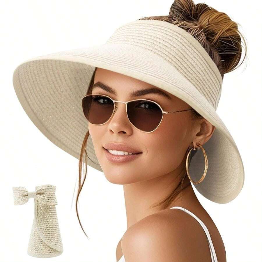 NPQQUAN Sun Visor Hats For Wom - Hat Floppy Wide ulasan dan harga