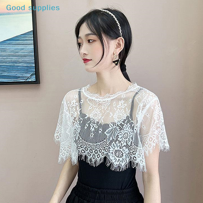 nimbleWomen Scarf Lace Lace Sh - Blouse Off Shoulder ulasan dan harga