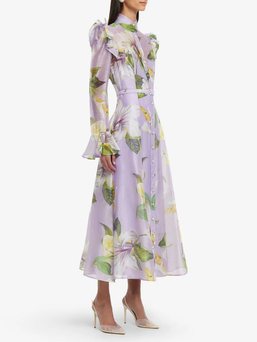 TWOTWINSTYLE Printing Spliced  - Linen Dress Wrap ulasan dan harga