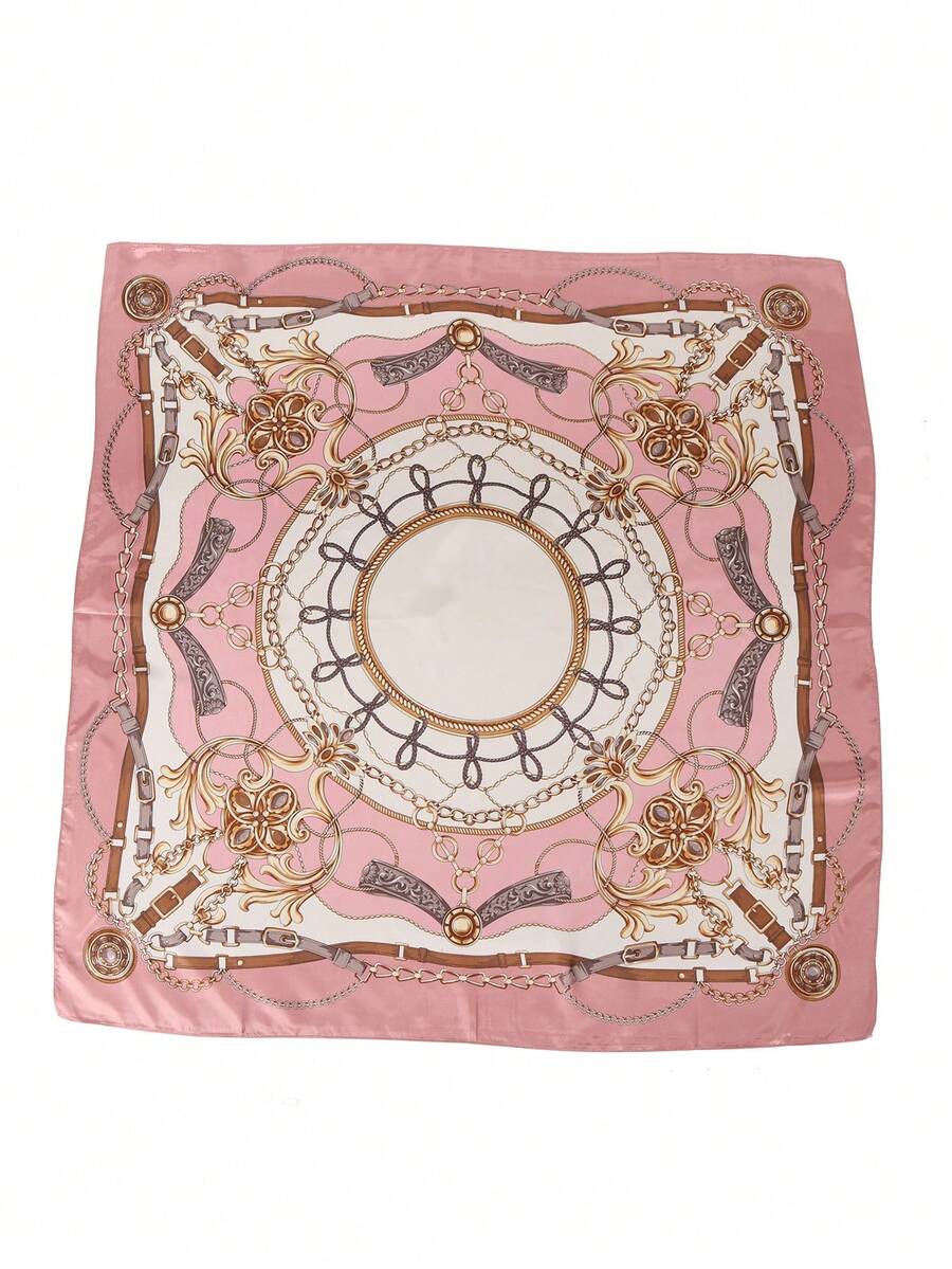 1pc Women's Light Pink Printed - Headband Summer Knit ulasan dan harga