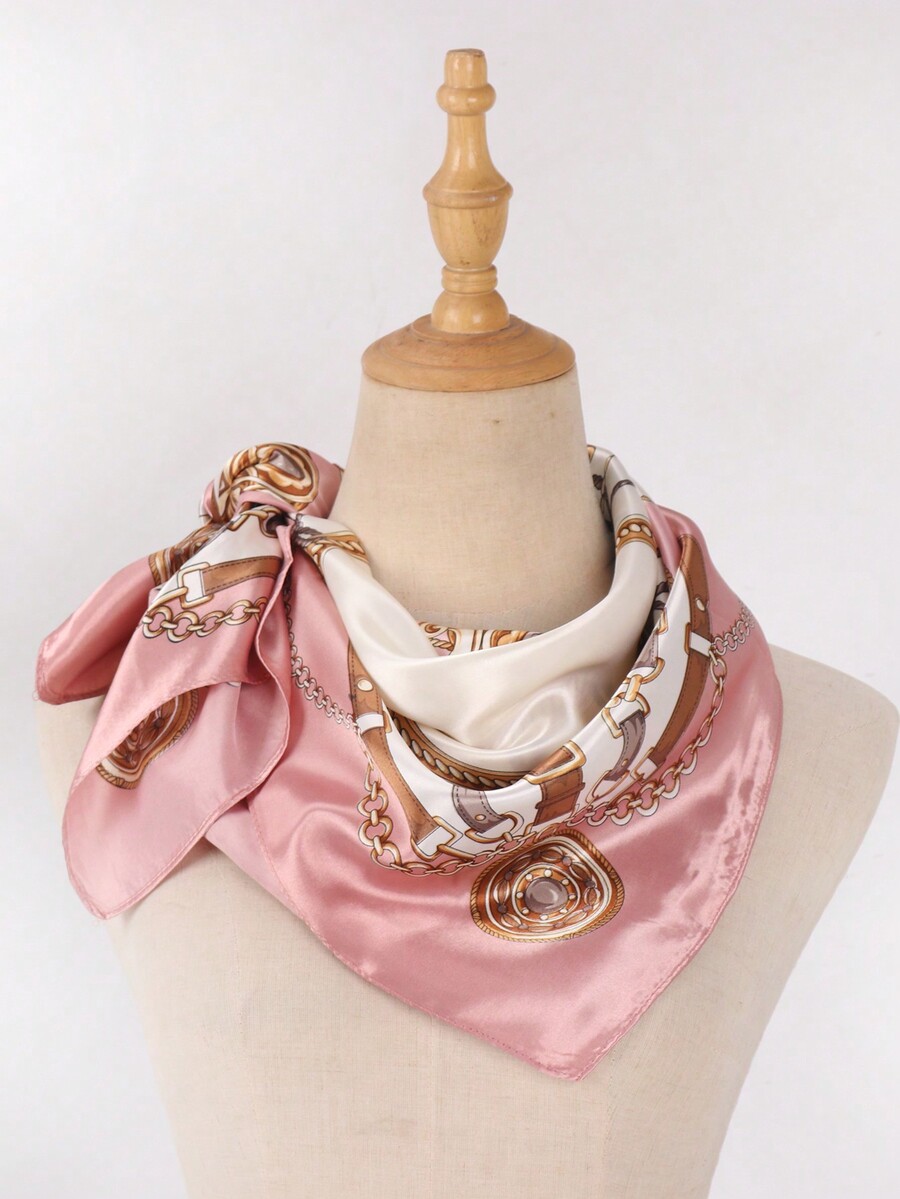 1pc Women's Light Pink Printed - Headband Summer Knit ulasan dan harga