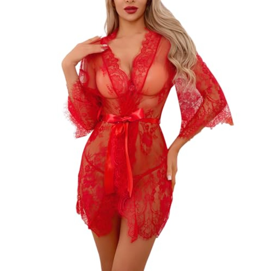 Narcisse Women's Floral Lace K - Kimono Sheer Floral ulasan dan harga