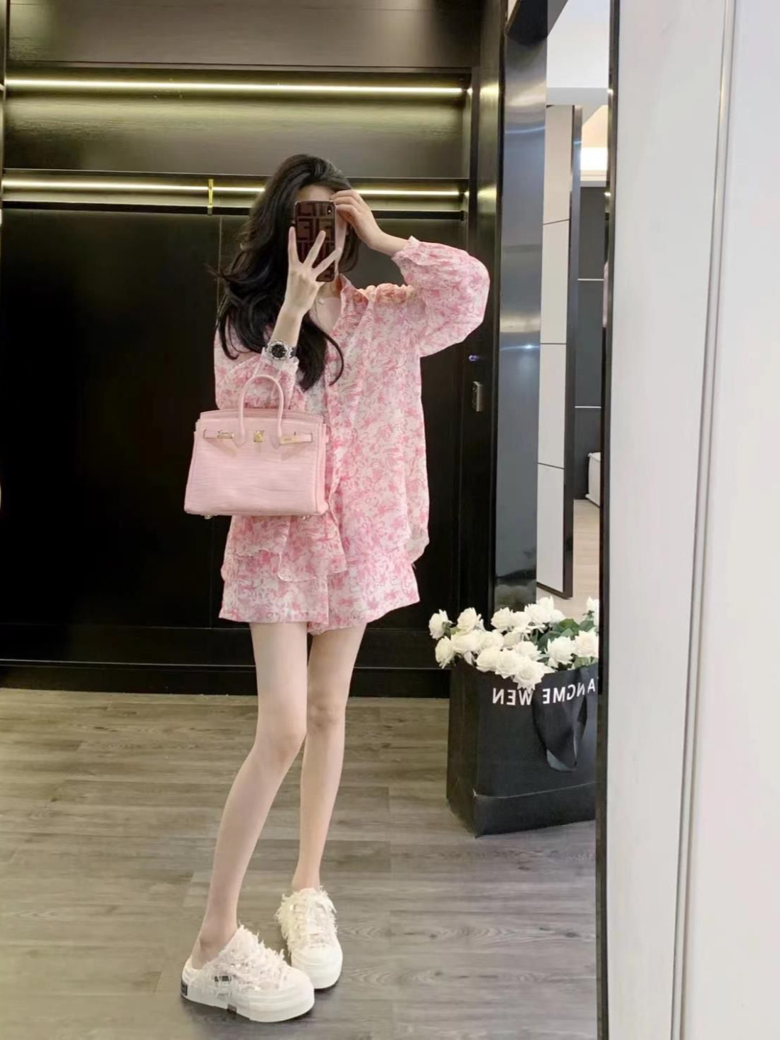 Woman Shorts Sun Protection Pr - Romper Floral Print ulasan dan harga