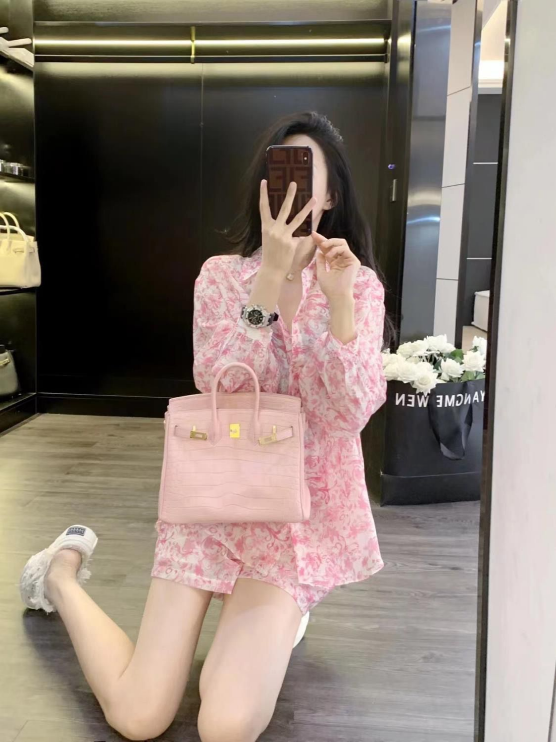 Woman Shorts Sun Protection Pr - Romper Floral Print ulasan dan harga