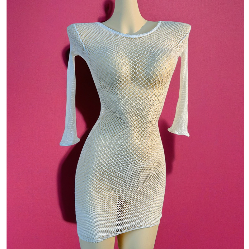 1PC Women Fishnet Cover Up Wit - Cover Up Kaftan ulasan dan harga