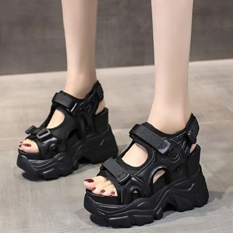 10.5CM Platform Gladiator Sand - Wedge Espadrille Women ulasan dan harga