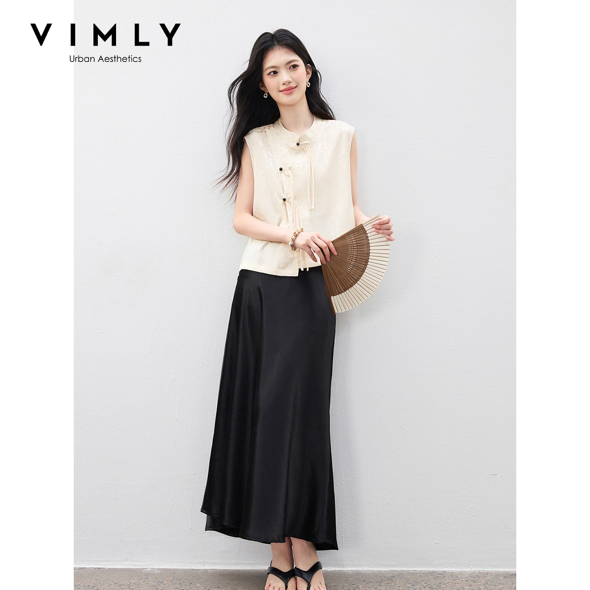 VIMLY's Women's Summer Suit 20 - Midi Skirt Floral ulasan dan harga