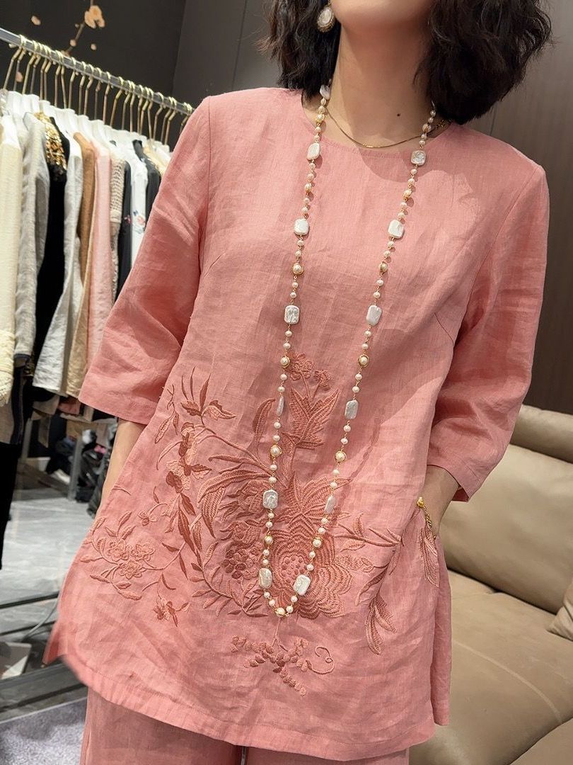 High-End Lightweight Cotton Li - Linen Pant Wide ulasan dan harga