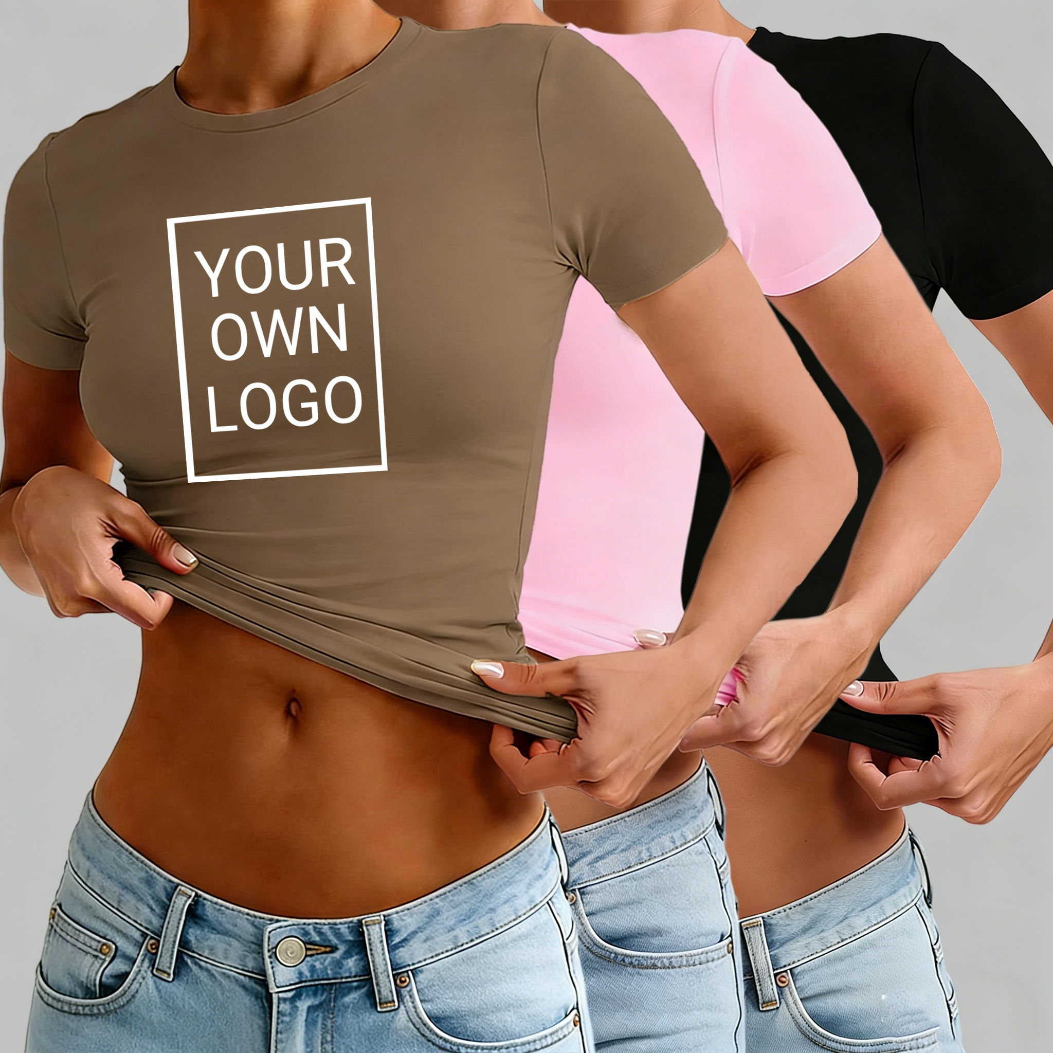 Customized Logo Pattern Womens - Crop Top Crochet ulasan dan harga