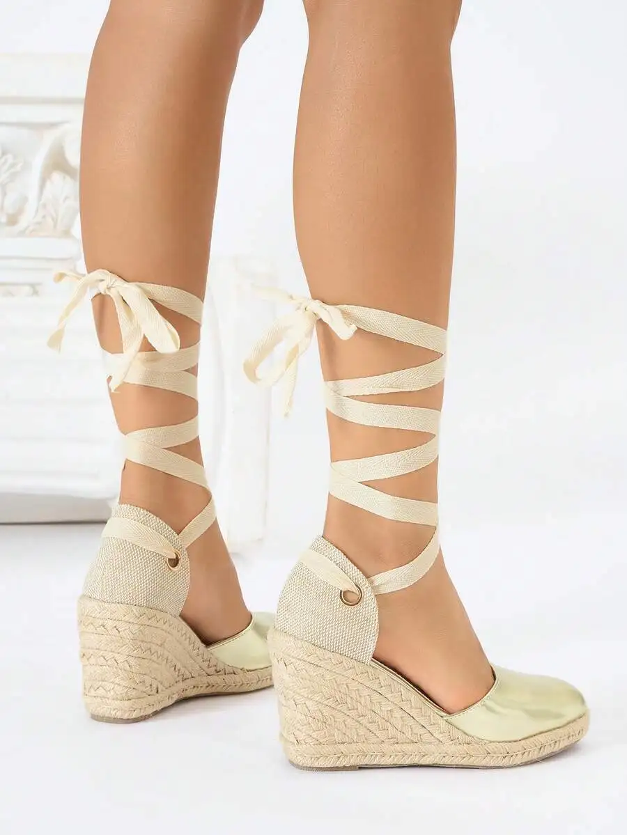 Metallic Cap Toe Espadrille We - Wedge Espadrille Women ulasan dan harga