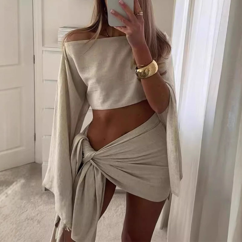 Women Two Pieces Sets Summer C - Crop Top Crochet ulasan dan harga