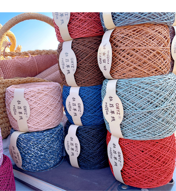 220M/Roll Washable Japanese Pl - Crochet Bag Raffia ulasan dan harga