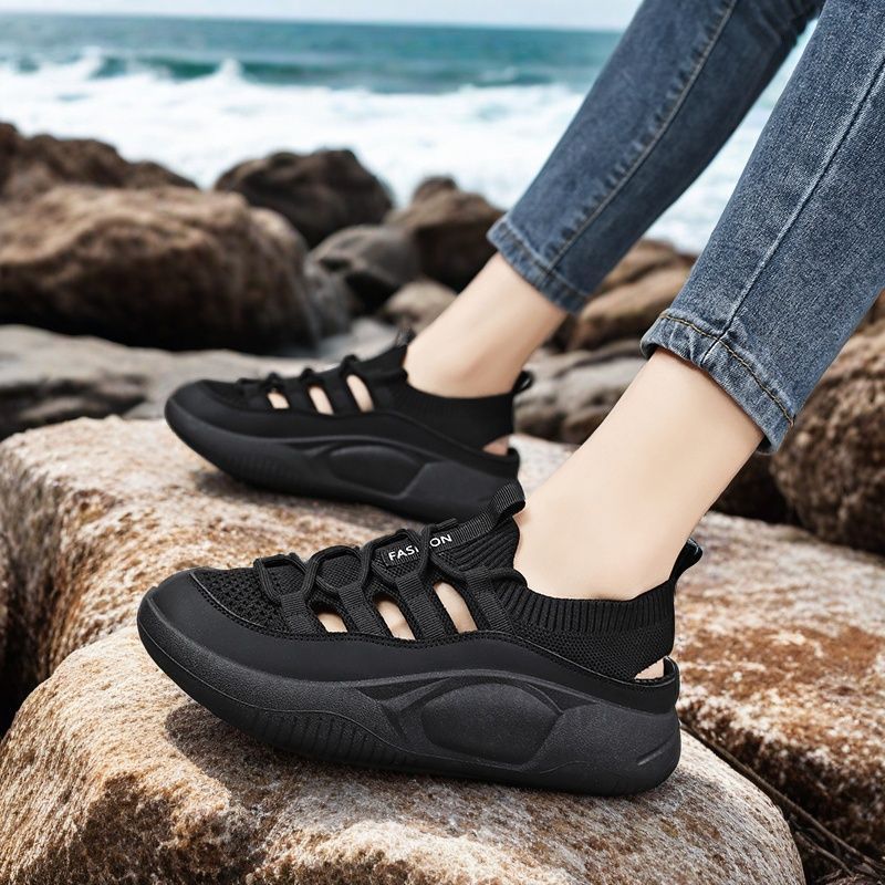 Women's Openwork Breathable Ov - Wedge Espadrille Women ulasan dan harga