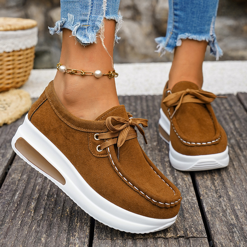Basic Color Platform Loafers f - Wedge Espadrille Women ulasan dan harga