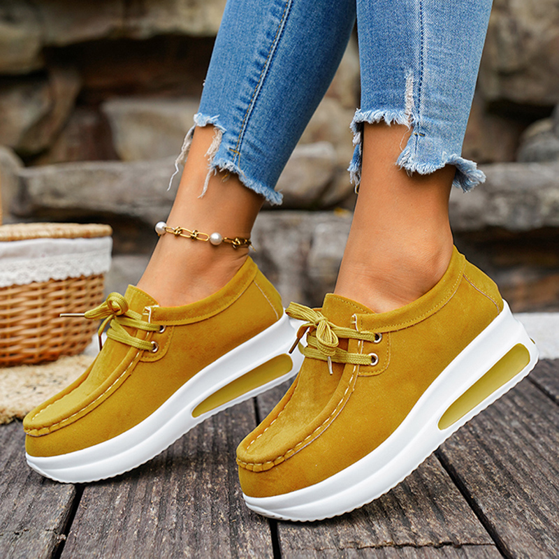 Basic Color Platform Loafers f - Wedge Espadrille Women ulasan dan harga